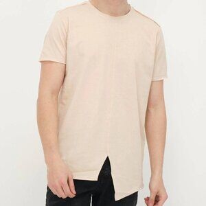 Ron Tomson Peach Slit Bottom Tee